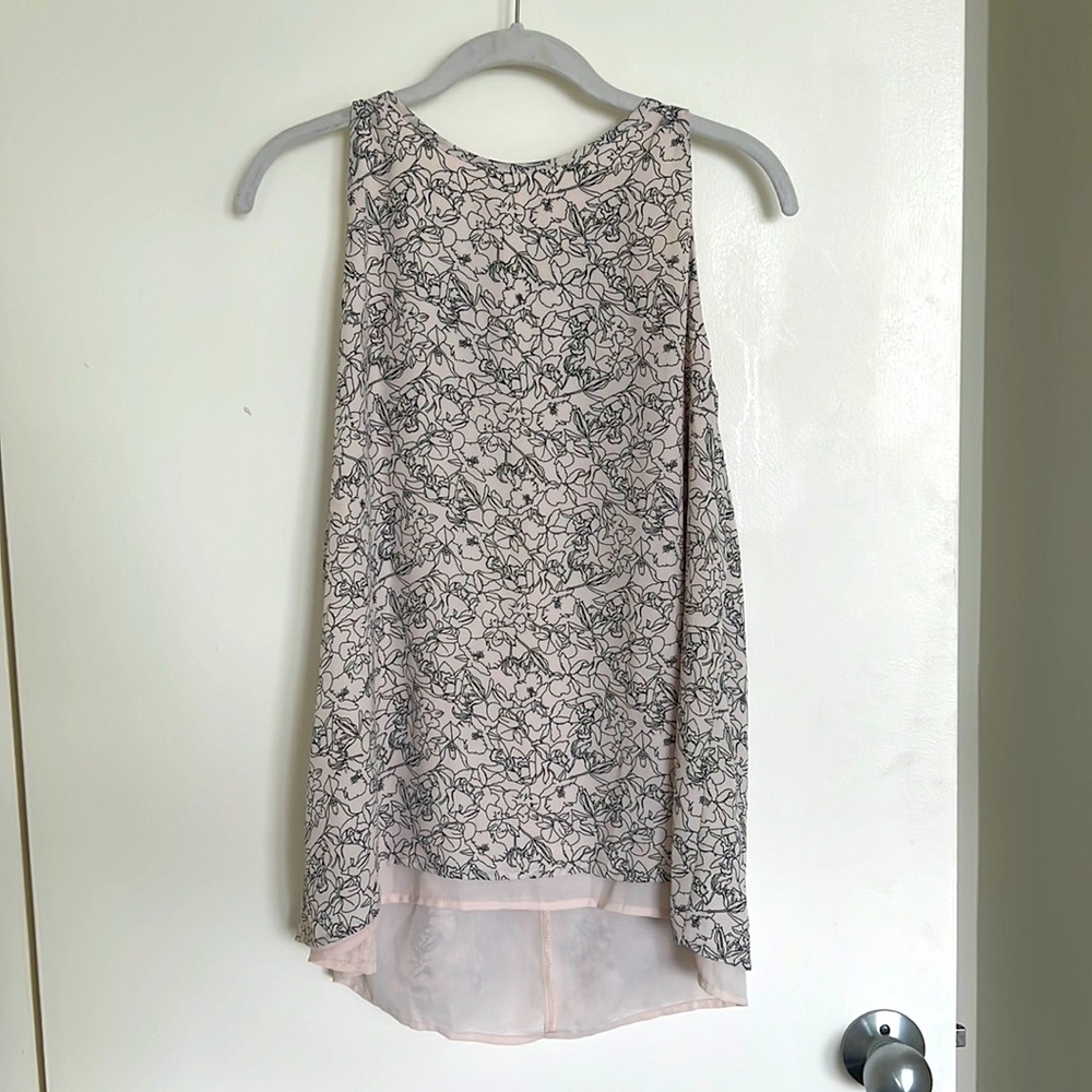 White floral blouse